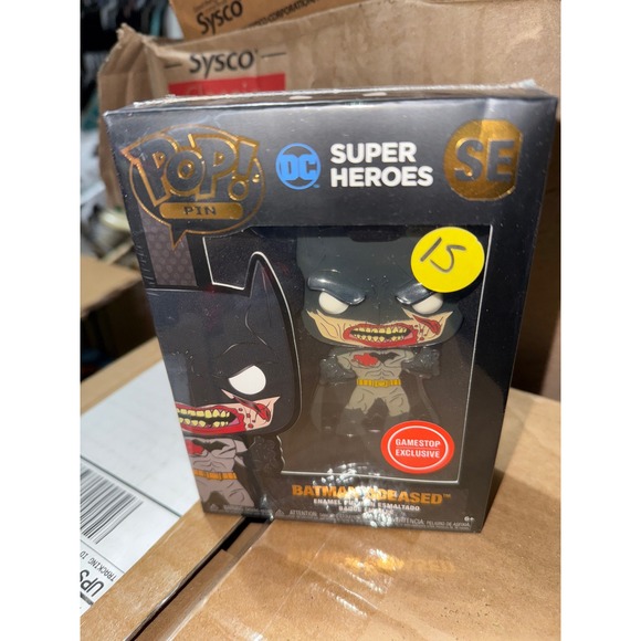 Funko Pop Pin Batman Deceased GameStop Exclusive Enamel Pin SE DC Super Heroes - Picture 1 of 2